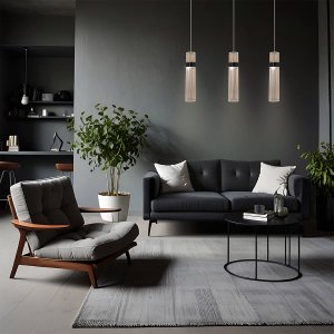 Zwisająca lampa Ambiente LP-1510/3L GD LED 18W 3000-6000K na listwie złota 4