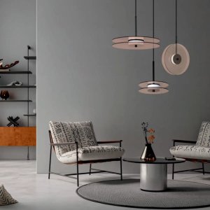 Wisząca lampa ledowa Casy LP-3176/1V SM LED 6W CCT przydymiony czarny 5