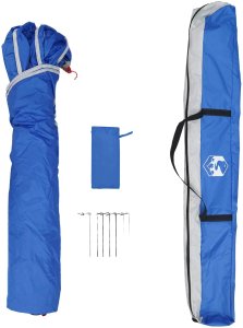 vidaXL Namiot Instant Niebieski Azur 260 x 260 x 197 cm Stal 7