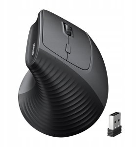 Bezprzewodowa mysz pionowa Ugreen M571, 2.4G, 4000 DPI, 1x AA (czarna) 2