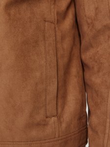 Jack&Jones kurtka z syntetycznego zamszu JJEDYLAN CLEAN JACKET NOOS 12261197 COGNAC 2XL 5