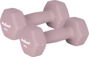 Hantelki żeliwne neoprenowe HEX 2x4kg, REBEL ACTIVE 32
