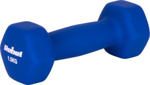 Hantelki żeliwne neoprenowe HEX 2x1.5kg, REBEL ACTIVE 105