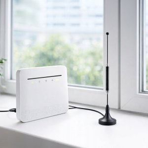 Qoltec Antena 4G LTE z podstawą magnetyczną| 5dBi | dookólna | wewnętrzna | 600-2700 MHz | SMA | 3m 2