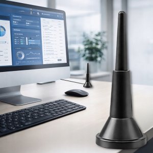 Antena QuWireless Qoltec Antena 4G LTE z podstawą magnetyczną | 5dBi | dookólna | wewnętrzna | 600-2700 MHz | SMA | 3m 5