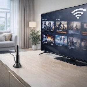 Antena QuWireless Qoltec Antena 4G LTE z podstawą magnetyczną | 5dBi | dookólna | wewnętrzna | 600-2700 MHz | SMA | 3m 7