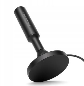 Qoltec Wewnętrzna Antena TV DVB-T2 ze wzmacniaczem sygnału i magnetyczną podstawą | 4K | 28dBi | 5m 3