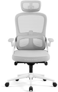 Krzesło biurowe Diablo Chairs V-Light Jasnoszare 2