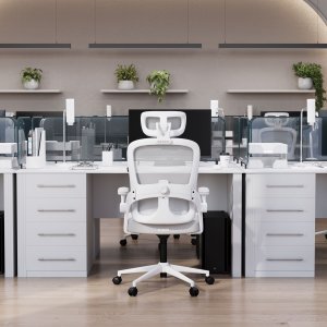 Krzesło biurowe Diablo Chairs V-Light Jasnoszare 3