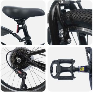 vidaXL Rower Dziecięcy 24 Cali 6-Speed dla dzieci w wieku 8-12 lat 4