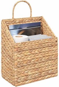 vidaXL Kosz wiszący 30 x 17,5 x 49,5 cm Hiacynt wodny 3