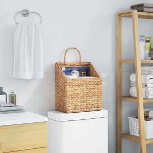 vidaXL Kosz wiszący 30 x 17,5 x 49,5 cm Hiacynt wodny 4