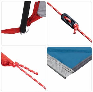 vidaXL Namiot kempingowy z dachem Niebieski 410 x 275 x 245 cm 7