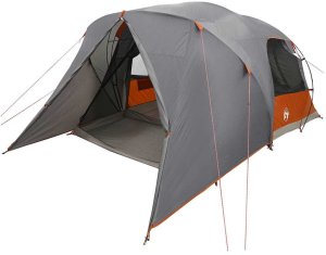 vidaXL Namiot kopułowy Szary i pomarańczowy 455 x 252 x 178 cm 2