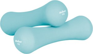 Hantelki żeliwne neoprenowe 2x1kg, REBEL ACTIVE 43