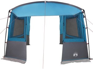 vidaXL Namiot z tylnym wejściem dla karawany Prostokątny Niebieski 5