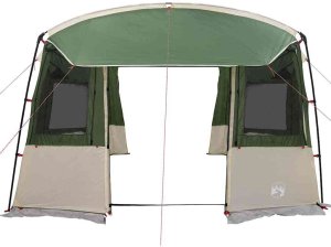 vidaXL Namiot z tylnym wejściem dla karawany Prostokątny Zielony 5