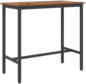 vidaXL stół Stare drewno 100 x 50 x 90,5 cm Drewno inżynieryjne i stal 2