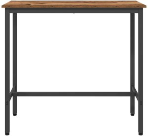vidaXL stół Stare drewno 100 x 50 x 90,5 cm Drewno inżynieryjne i stal 5