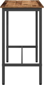 vidaXL stół Stare drewno 100 x 50 x 90,5 cm Drewno inżynieryjne i stal 6