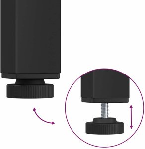 vidaXL stół Dąb Sonoma 100 x 50 x 76,5 cm Drewno inżynieryjne i stal 6