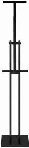vidaXL Stoiska na targi Czarny 26,5 x 26,5 x 127 cm Stal 6