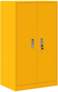 vidaXL Szafka do przechowywania Musztardowy Żółty 60 x 40 x 105 cm 2