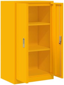 vidaXL Szafka do przechowywania Musztardowy Żółty 60 x 40 x 105 cm 5