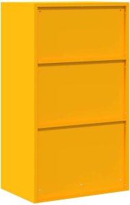 vidaXL Szafka do przechowywania Musztardowy Żółty 60 x 40 x 105 cm 8