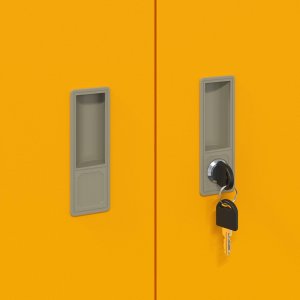 vidaXL Szafka do przechowywania Musztardowy Żółty 60 x 40 x 105 cm 9