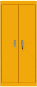 vidaXL Szafka do przechowywania Musztardowy Żółty 60 x 40 x 140 cm 6