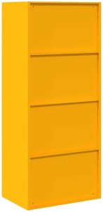 vidaXL Szafka do przechowywania Musztardowy Żółty 60 x 40 x 140 cm 8