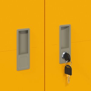 vidaXL Szafka do przechowywania Musztardowy Żółty 60 x 40 x 140 cm 9