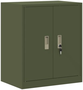 vidaXL Szafka do przechowywania Zielony oliwkowy 60 x 40 x 70 cm 2