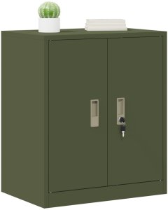 vidaXL Szafka do przechowywania Zielony oliwkowy 60 x 40 x 70 cm 3