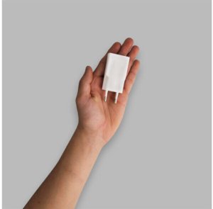 Power Adapter 20W Ultra Slim, USB-C, GaN, PD 3.0, QC 3.0, AFC, FCP, Apple 2.4A, BC1.2, for all iPhone, iPad and other USB-C devices, ultra-thin design, variable charging power (max. 20W), white 2