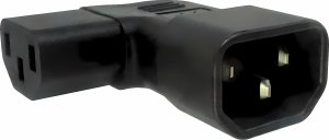 Kabel zasilający PremiumCord Adapter kątowy na stronę IEC C13 na IEC C14 napětí 230V, 10A 2