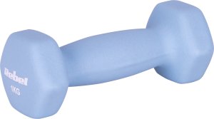 Hantelki żeliwne neoprenowe HEX 2x1kg, REBEL ACTIVE 68