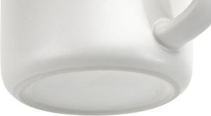 Kubek ceramiczny 355 ml biały z brązowym środkiem 6