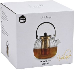 Zaparzacz do herbaty 1 L złoty Volare 6