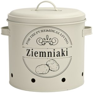 Komplet 3 pojemników do przechowywania Ziemniaki Cebula Czosnek kremowy 4