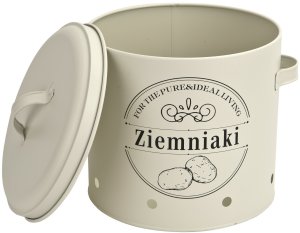 Komplet 3 pojemników do przechowywania Ziemniaki Cebula Czosnek kremowy 5