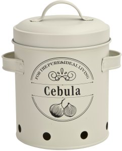 Komplet 3 pojemników do przechowywania Ziemniaki Cebula Czosnek kremowy 8