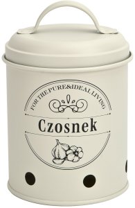 Komplet 3 pojemników do przechowywania Ziemniaki Cebula Czosnek kremowy 10