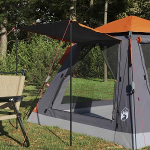 vidaXL Namiot Instant Szary i pomarańczowy 205 x 205 x 143 cm Stal 3