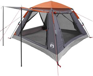 vidaXL Namiot Instant Szary i pomarańczowy 205 x 205 x 143 cm Stal 4