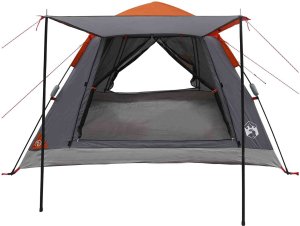vidaXL Namiot Instant Szary i pomarańczowy 205 x 205 x 143 cm Stal 5