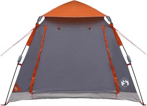 vidaXL Namiot Instant Szary i pomarańczowy 205 x 205 x 143 cm Stal 6