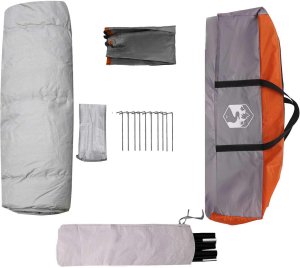 vidaXL Namiot Instant Szary i pomarańczowy 205 x 205 x 143 cm Stal 9