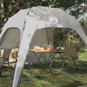 vidaXL Namiot Instant z przechowywaniem Szary 260 x 260 x 197 cm Stal 3